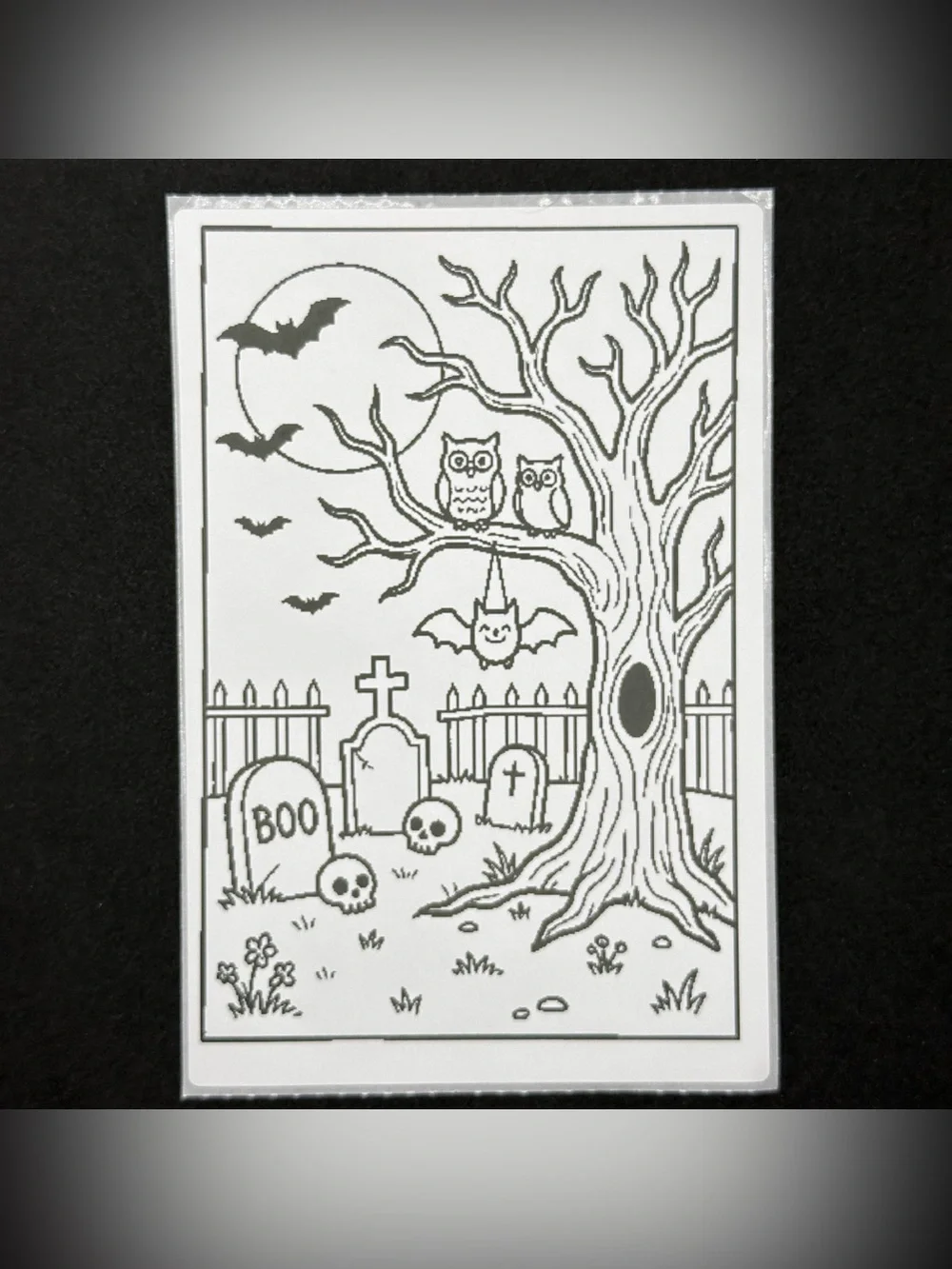 🎃 8 Pc 4x6 Spooky Halloween Thermal Sticker Sheet Pack Craft Set